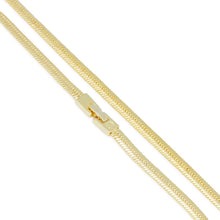 Load image into Gallery viewer, 5mm 14K Gold Thick Herringbone Choker Set