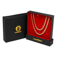 Load image into Gallery viewer, 8mm 14K Gold Miami Cuban Choker Set