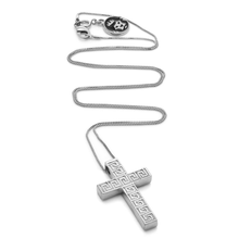 Load image into Gallery viewer, Greek Key Cross Necklace