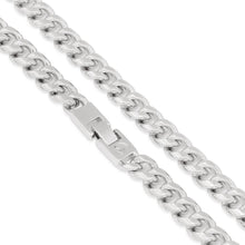 Load image into Gallery viewer, 10mm White Gold Stainless Steel Miami Cuban Choker Set