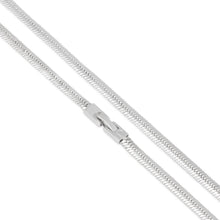 Load image into Gallery viewer, 5mm White Gold Thick Herringbone Choker Set