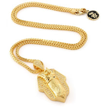 Load image into Gallery viewer, 14K Gold CZ Bandana Pharaoh Necklace
