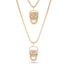 Load image into Gallery viewer, 14K Gold Laugh Now, Cry Later Necklace Set
