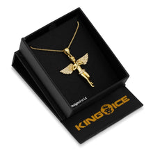 Load image into Gallery viewer, 14K Gold Mini Praying Angel Necklace
