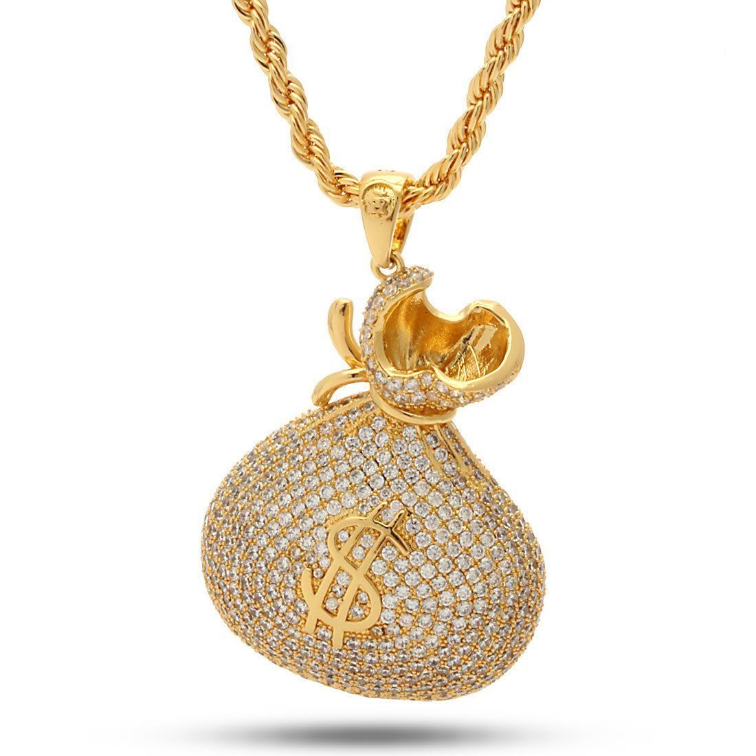 送料関税込【SNOOP DOGG x KING ICE】MONEY BAG NECKLACE☆(3色) Money Bag Necklace - Designed by Snoop Dogg x King Ice