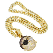 Load image into Gallery viewer, Rick and Morty x King Ice - XL Evil Morty Necklace
