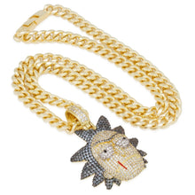 Load image into Gallery viewer, Rick and Morty x King Ice - XL Evil Rick Necklace
