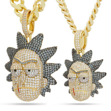 Load image into Gallery viewer, Rick and Morty x King Ice - XL Evil Rick Necklace
