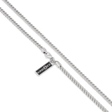 Load image into Gallery viewer, 2.5mm White Gold Stainless Steel  Franco Choker Set
