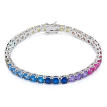 Load image into Gallery viewer, 5mm Spectrum Tennis Bracelet
